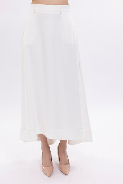 High-Low Skirt With Pockets and Loops