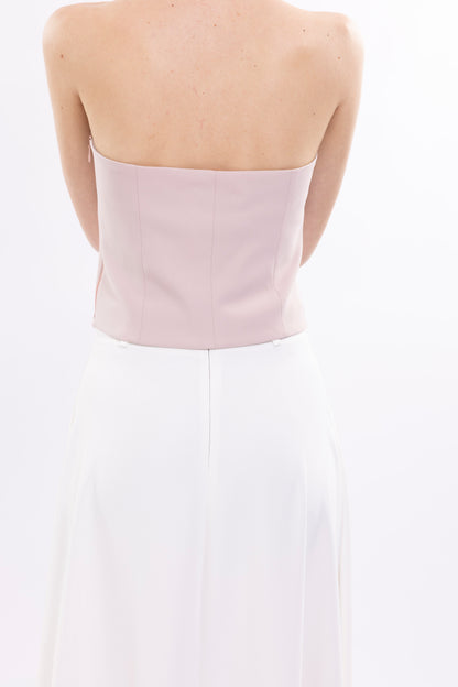 Strapless Top Featuring Front Bows