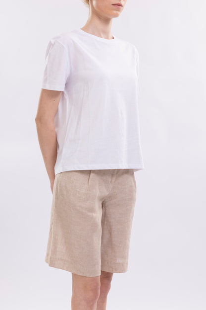 Bermuda With Front Pockets and Fake Back Pockets