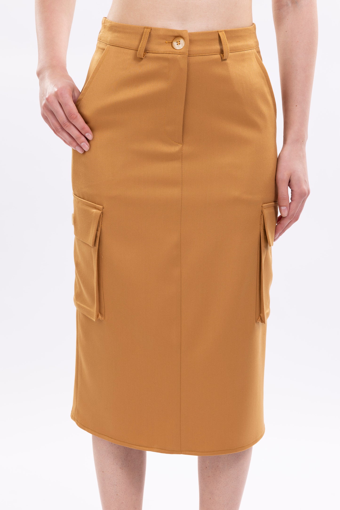Women Long Cargo Skirt