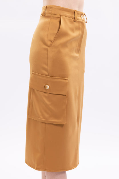 Women Long Cargo Skirt