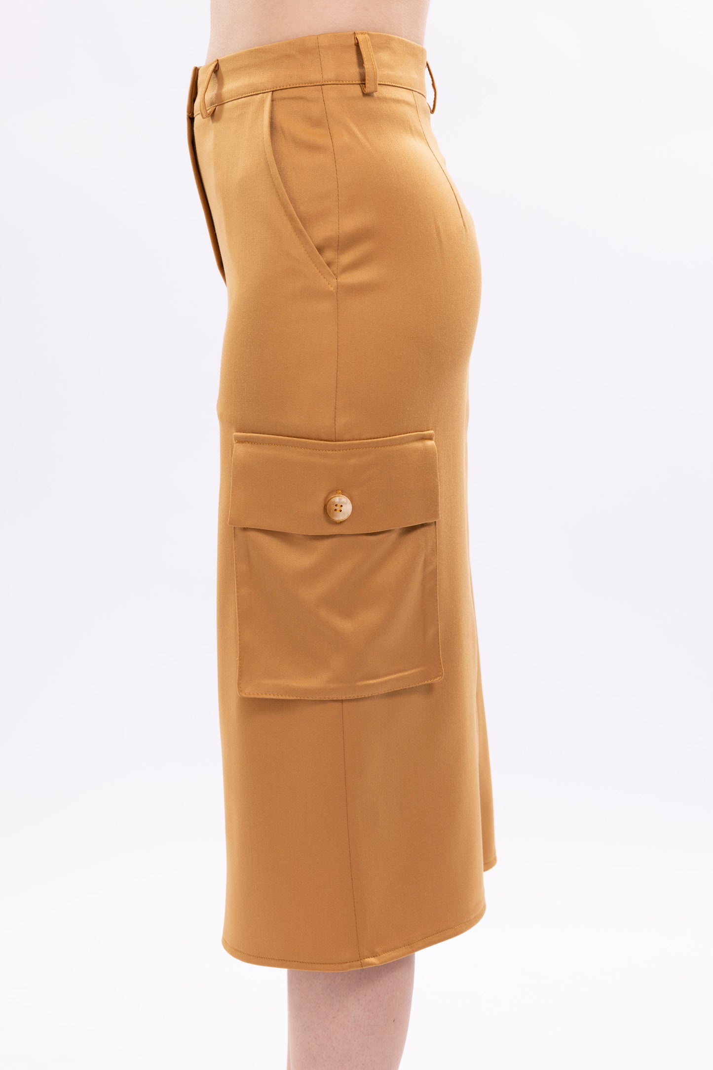 Women Long Cargo Skirt