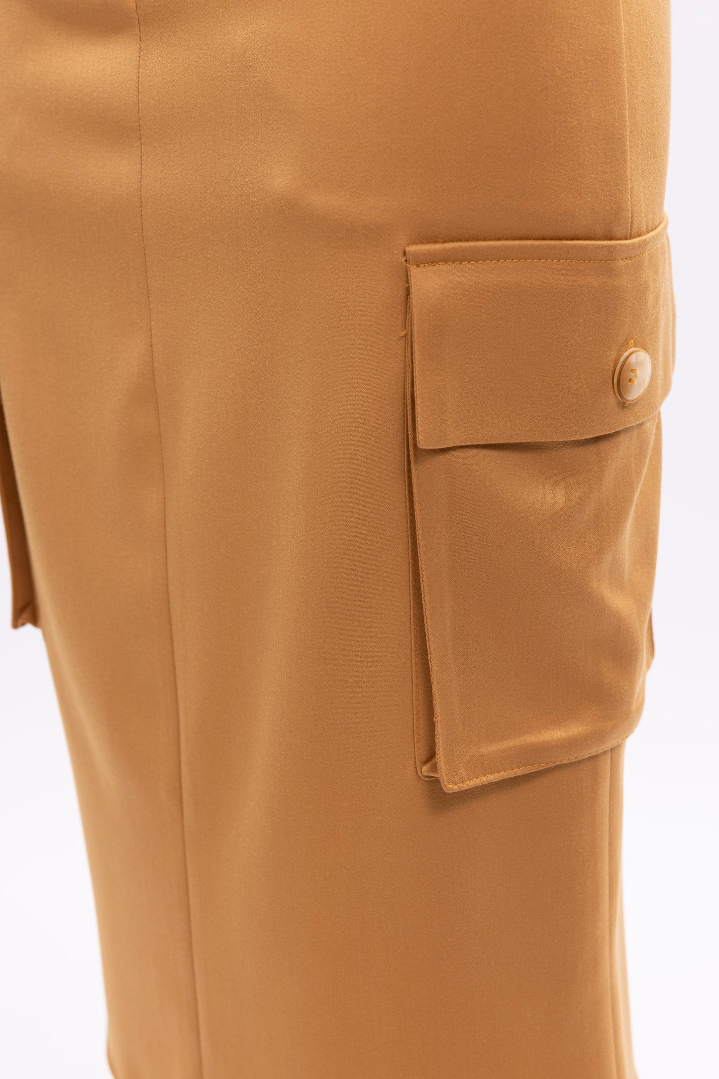 Women Long Cargo Skirt
