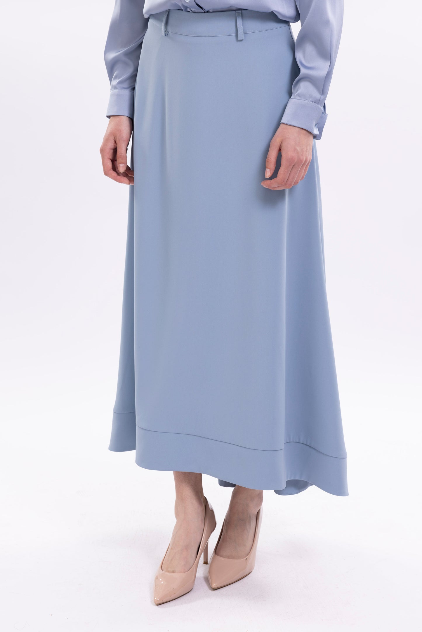 High-Low Skirt With Pockets and Loops