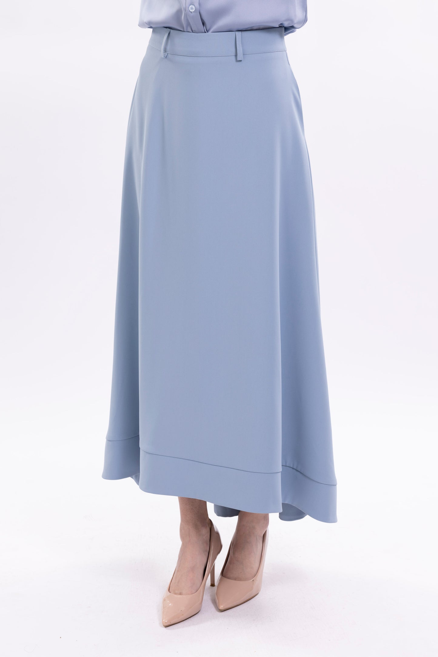 High-Low Skirt With Pockets and Loops