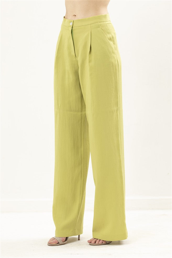 High Waisted Wide Leg Trousers