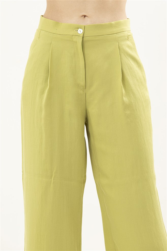 High Waisted Wide Leg Trousers