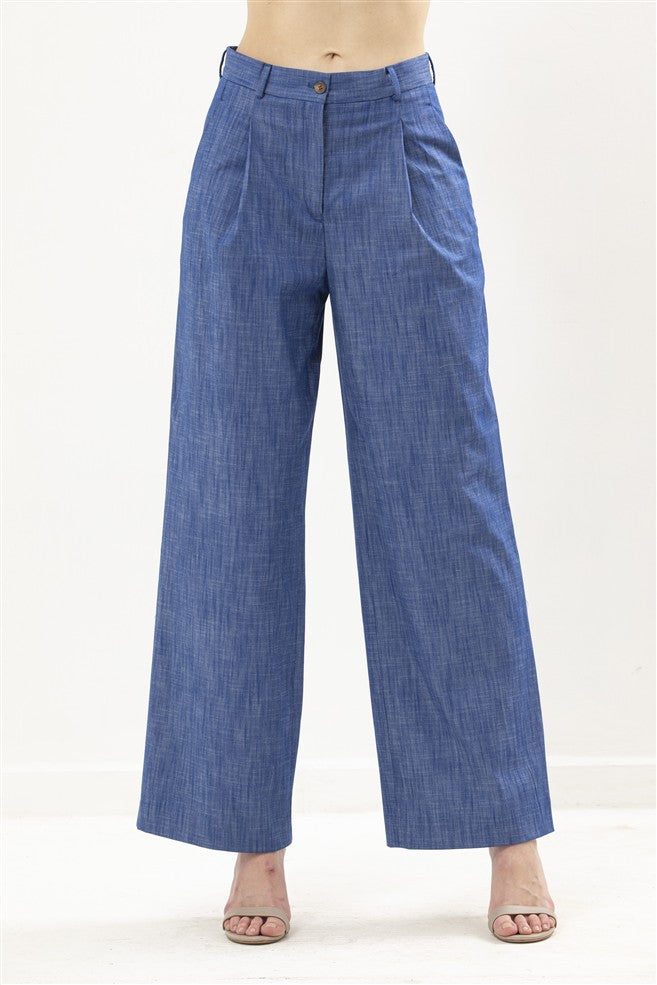 High Waist Trouser, Wide Leg