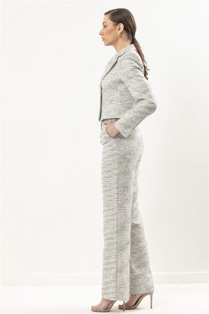 Cropped Double Breasted Jacket