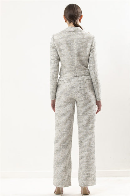 Cropped Double Breasted Jacket