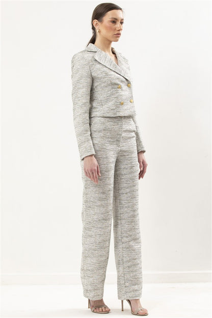 High Waisted Wide Leg Trouser