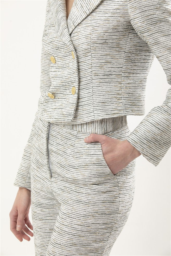 High Waisted Wide Leg Trouser