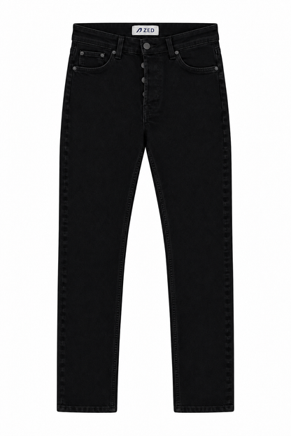 Straight Leg Denim Jeans