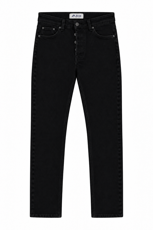Straight Leg Denim Jeans