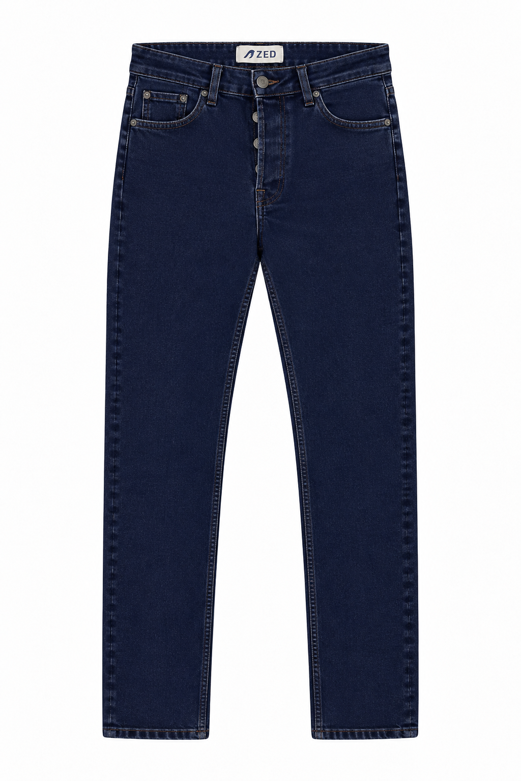 Straight Leg Denim Jeans