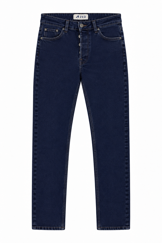 Straight Leg Denim Jeans