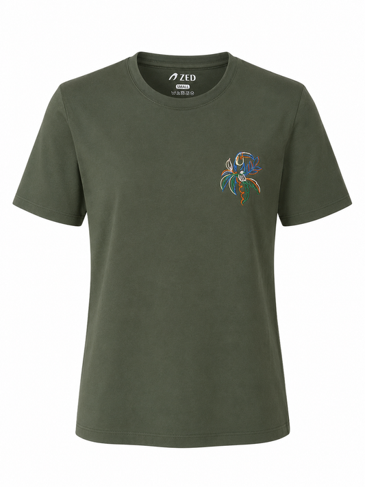 Basic T-Shirt With Embroidery