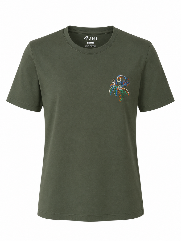 Basic T-Shirt With Embroidery
