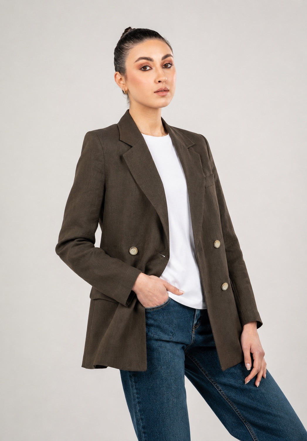 Double Breasted Relaxed Blazer