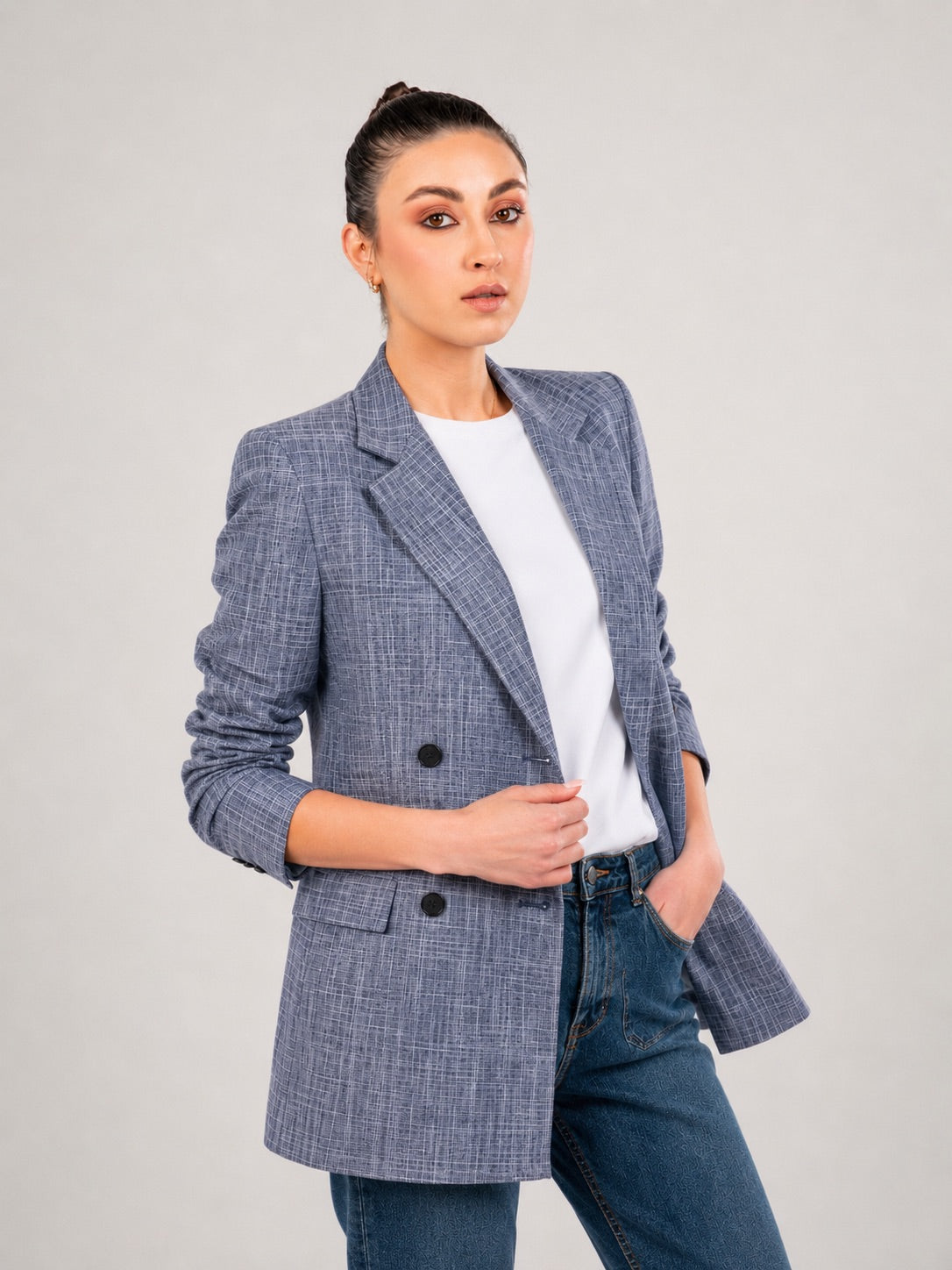 Double Breasted Relaxed Blazer