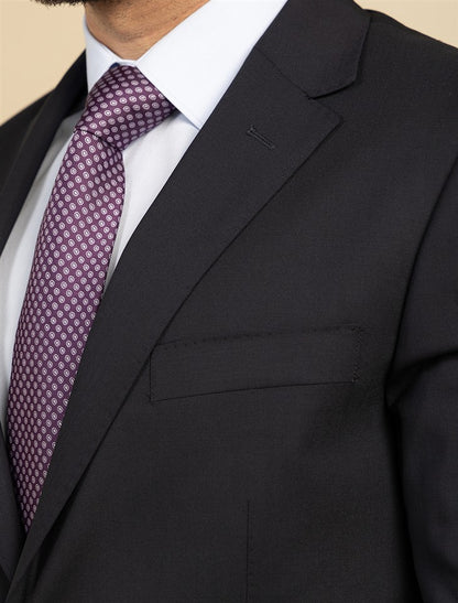 Blazer Suit Notch Lapel Stretch Wool