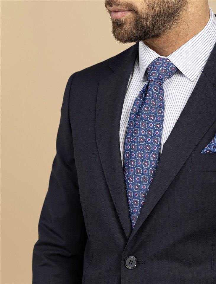 Blazer Suit Notch Lapel Stretch Wool