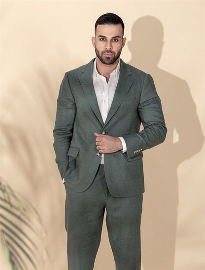 Single Breasted Linen Blazer