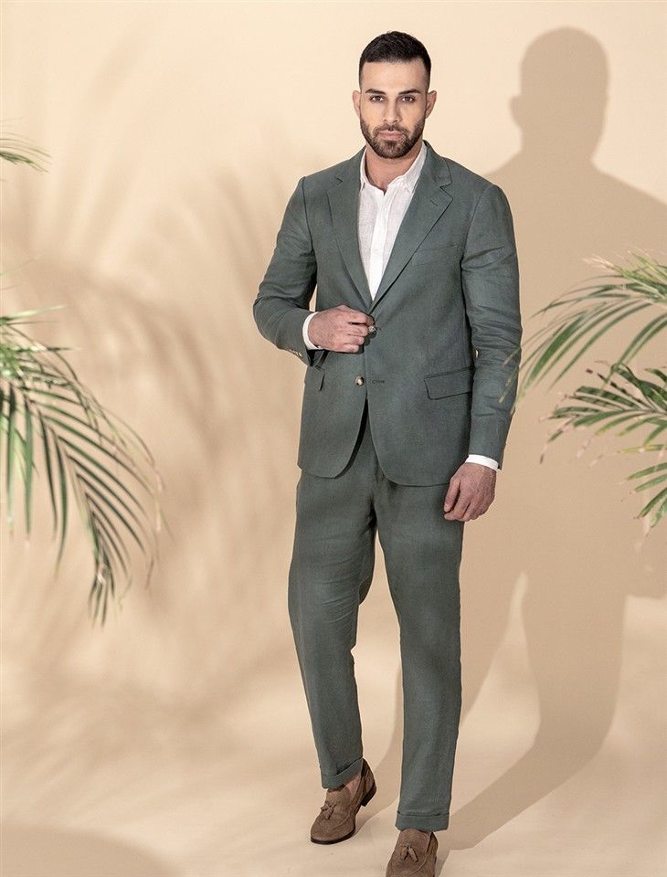 Single Breasted Linen Blazer