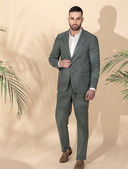 Single Breasted Linen Blazer