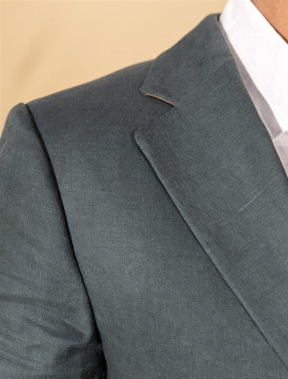 Single Breasted Linen Blazer