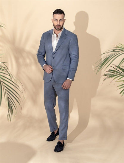Single Breasted Linen Blazer
