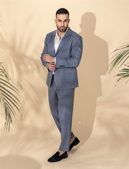 Single Breasted Linen Blazer