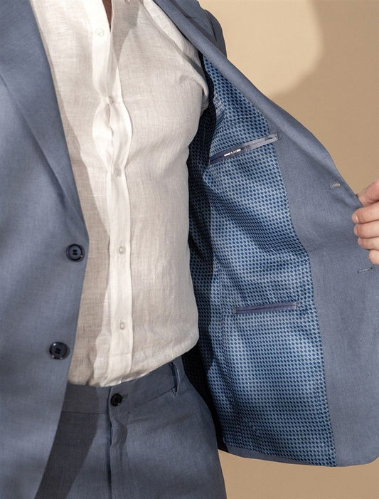 Single Breasted Linen Blazer