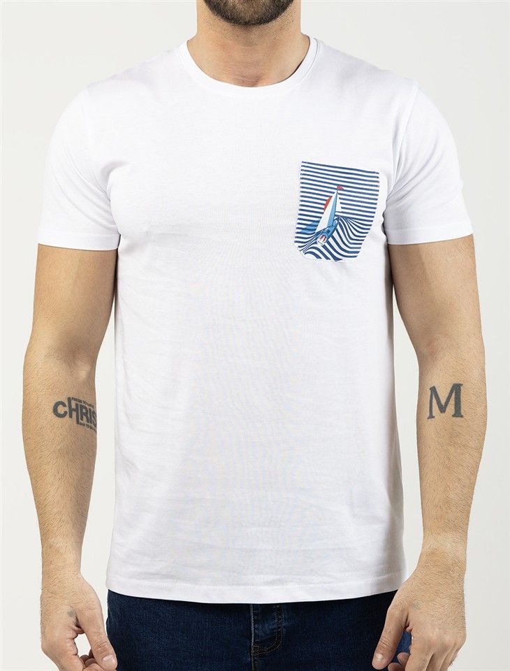 Printed Boat T-Shirt