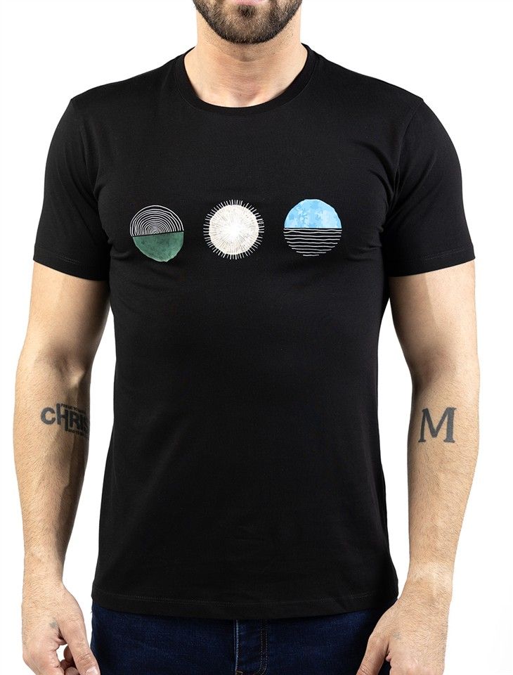 Printed Circle T-Shirt