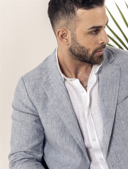Single Breasted Linen Blazer