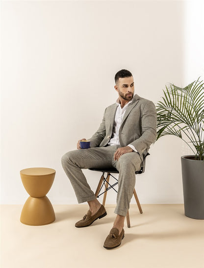 Trouser Slim Linen Cotton