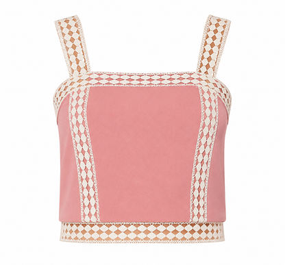 Top With Broderie Insert