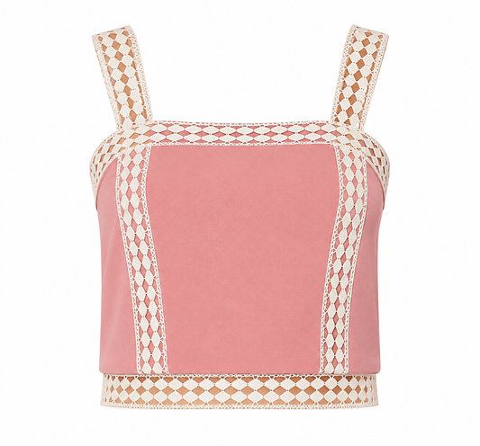 Top With Broderie Insert