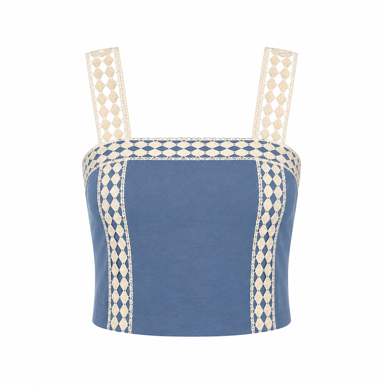 Top With Broderie Insert