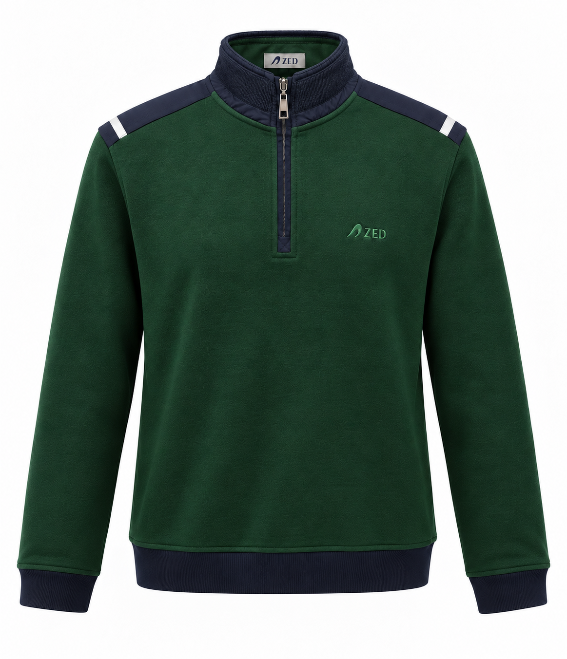 Sweatshirt Cotton Half Zipper