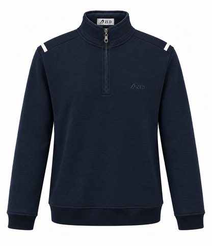 Sweatshirt Cotton Half Zipper