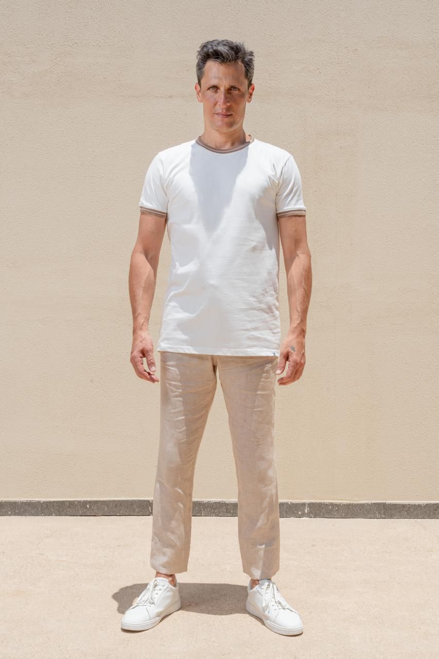 Crew Neck Knit T-Shirt