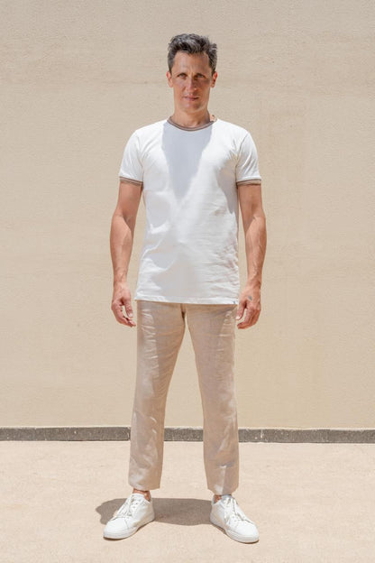 Crew Neck Knit T-Shirt