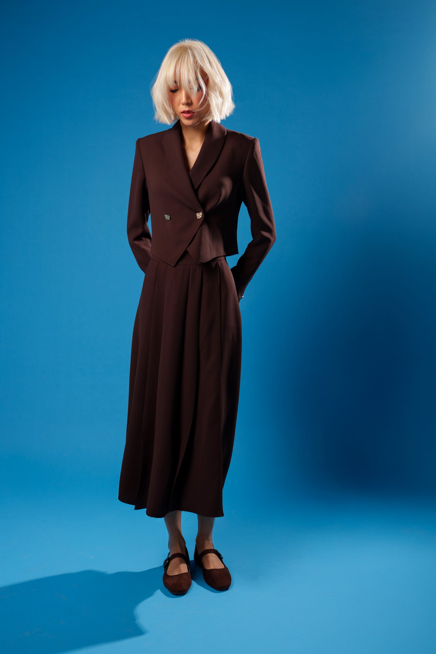 Midi Skirt With Pleats