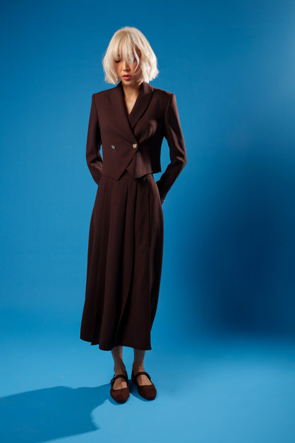 Midi Skirt With Pleats