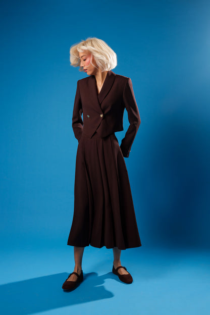 Midi Skirt With Pleats