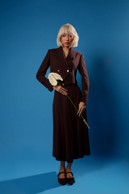 Midi Skirt With Pleats