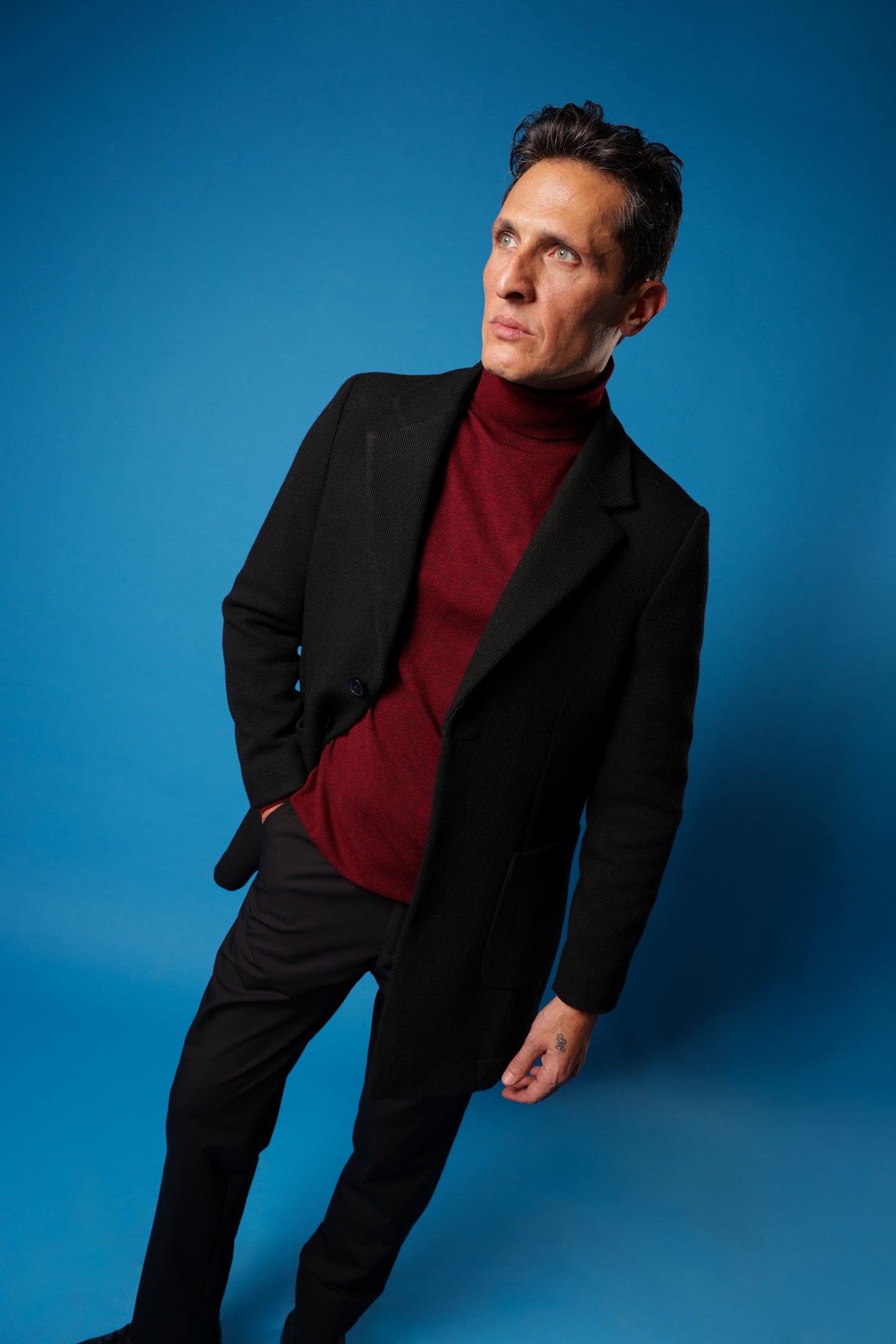 Deconstructed Notch Lapel Coat