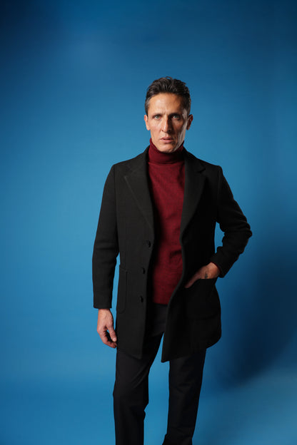 Deconstructed Notch Lapel Coat